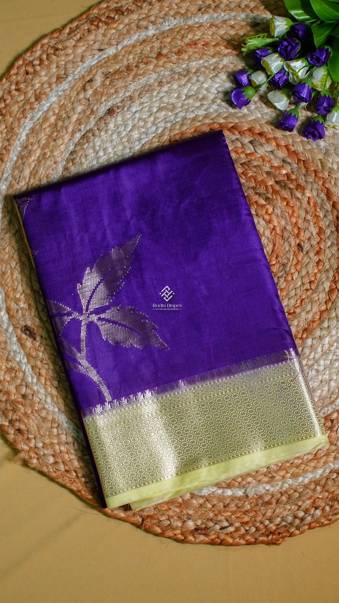 Royal Purple Banana Silk Saree