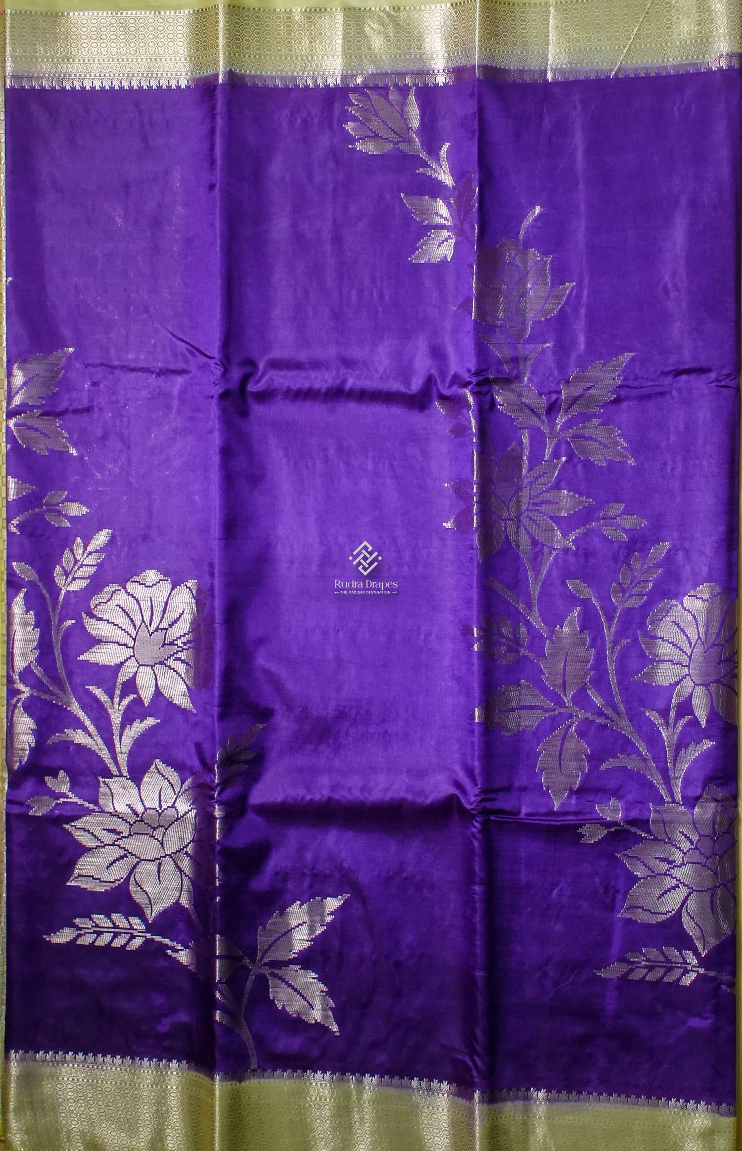 Royal Purple Banana Silk Saree