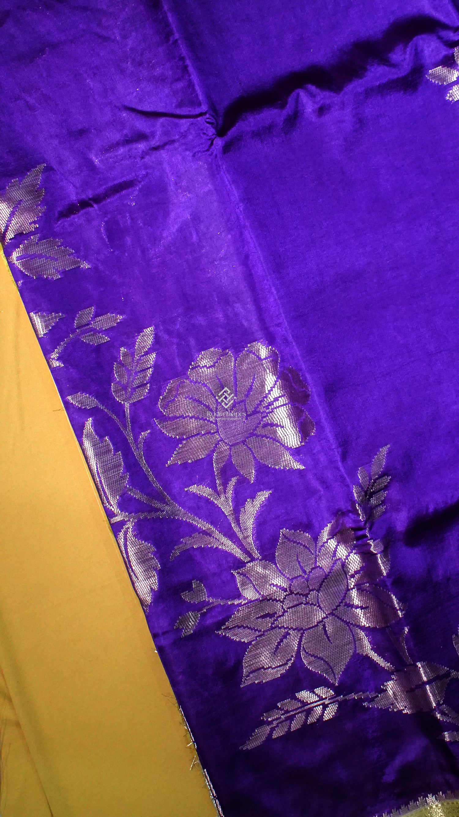 Royal Purple Banana Silk Saree