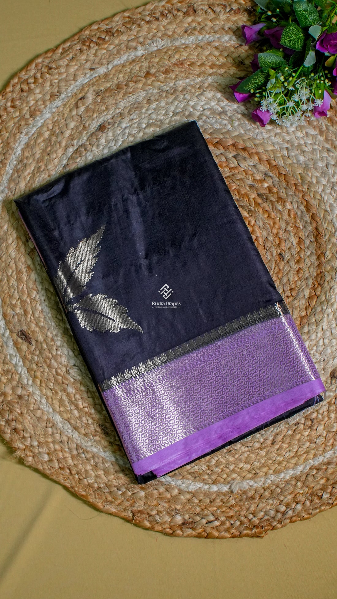 Black Banana Silk Saree