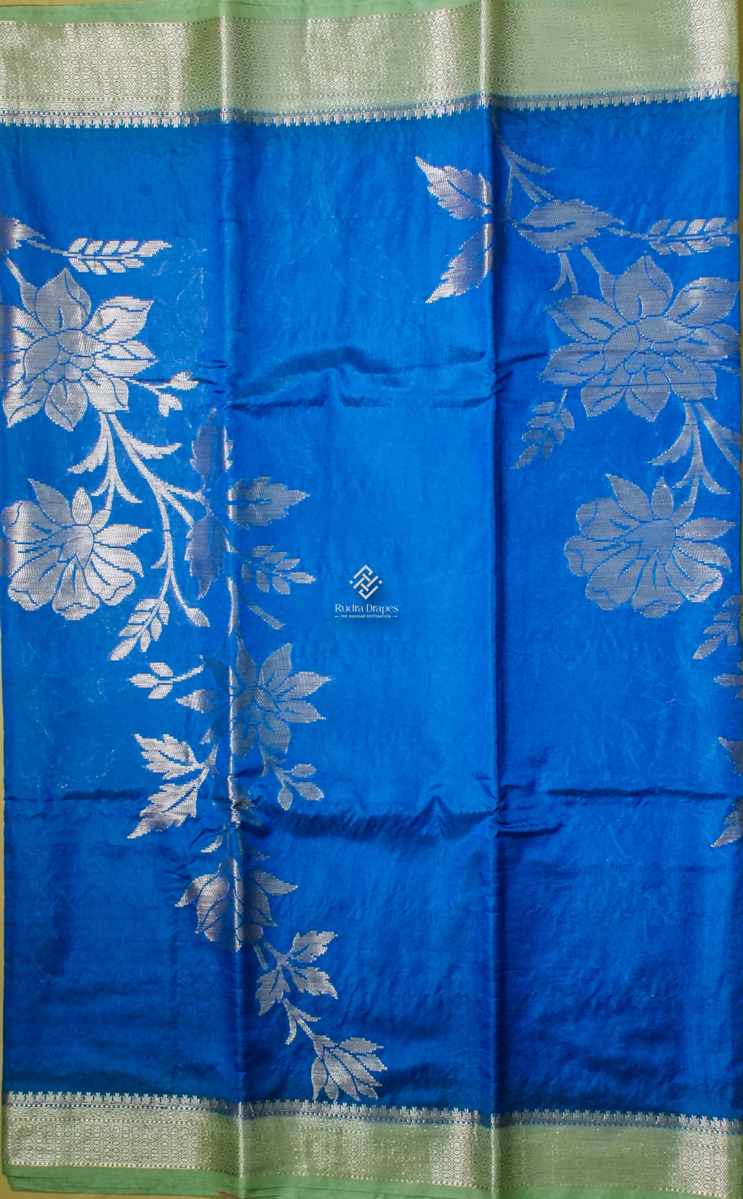 Royal Blue Banana Silk Saree