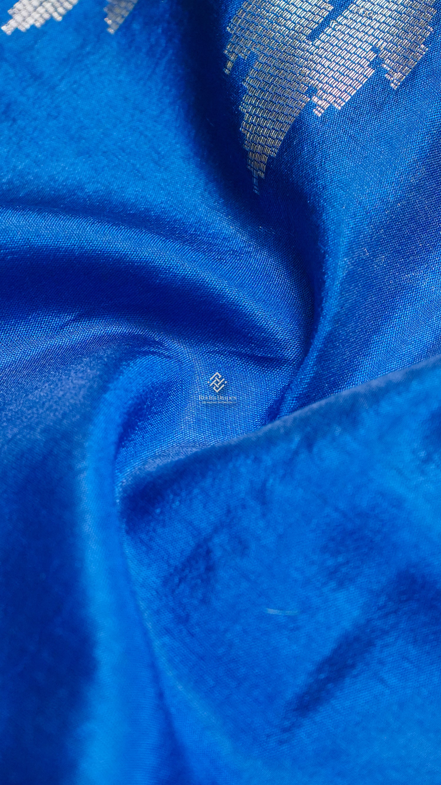 Royal Blue Banana Silk Saree
