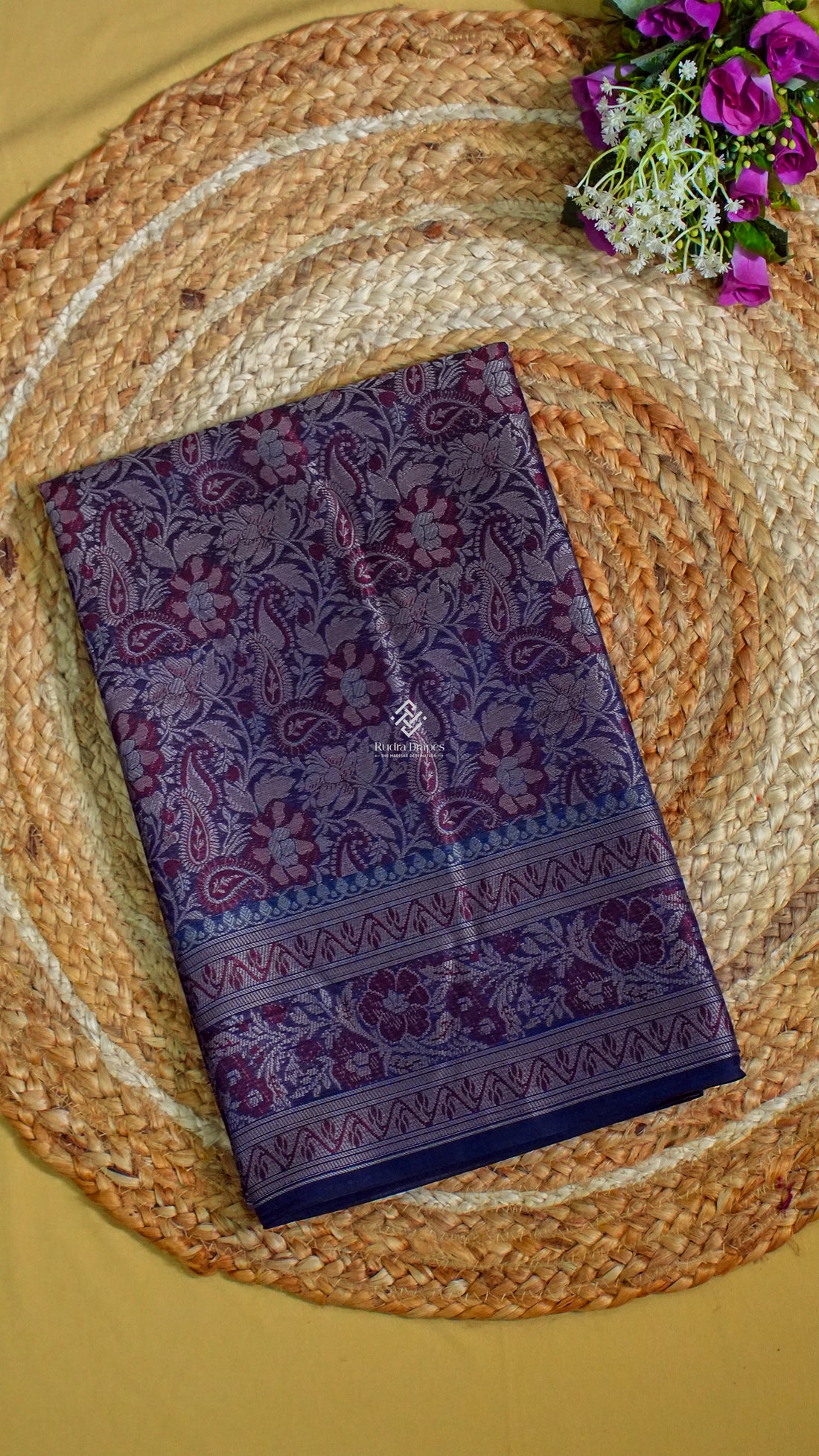Royal Purple Katan Silk Jamewar Saree