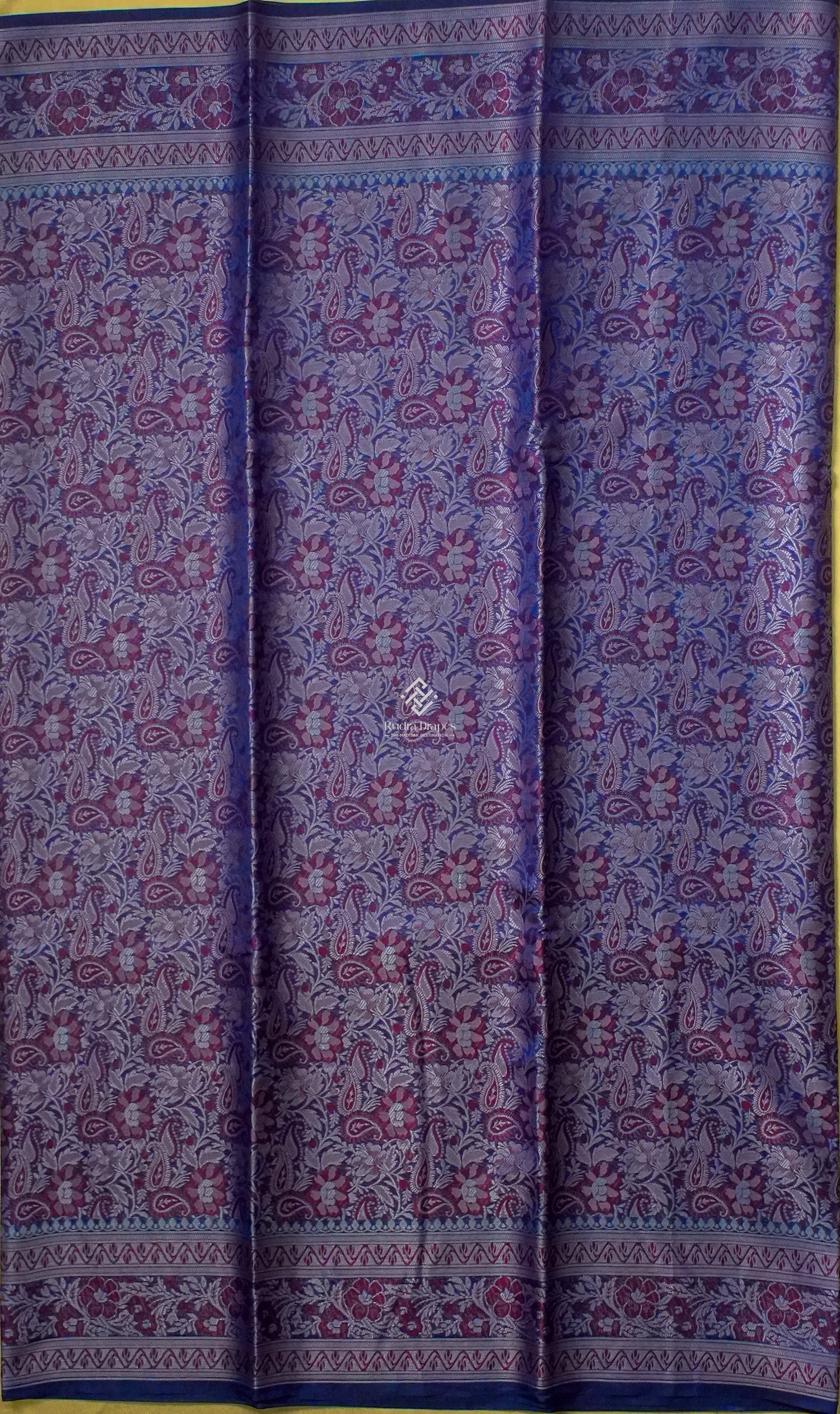 Royal Purple Katan Silk Jamewar Saree