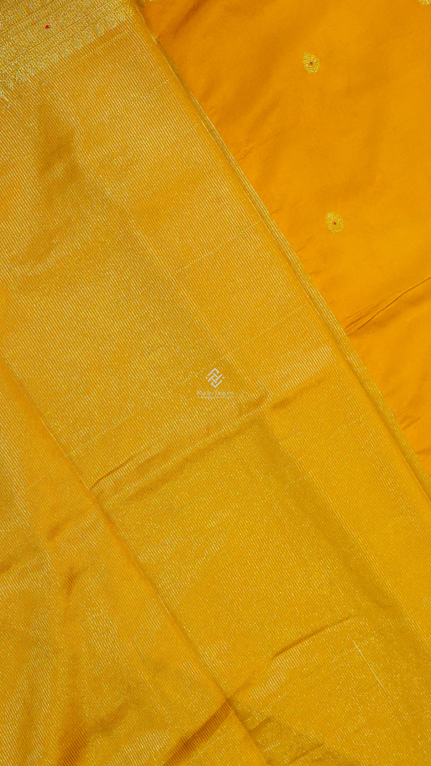 Mustard Korean Silk Saree