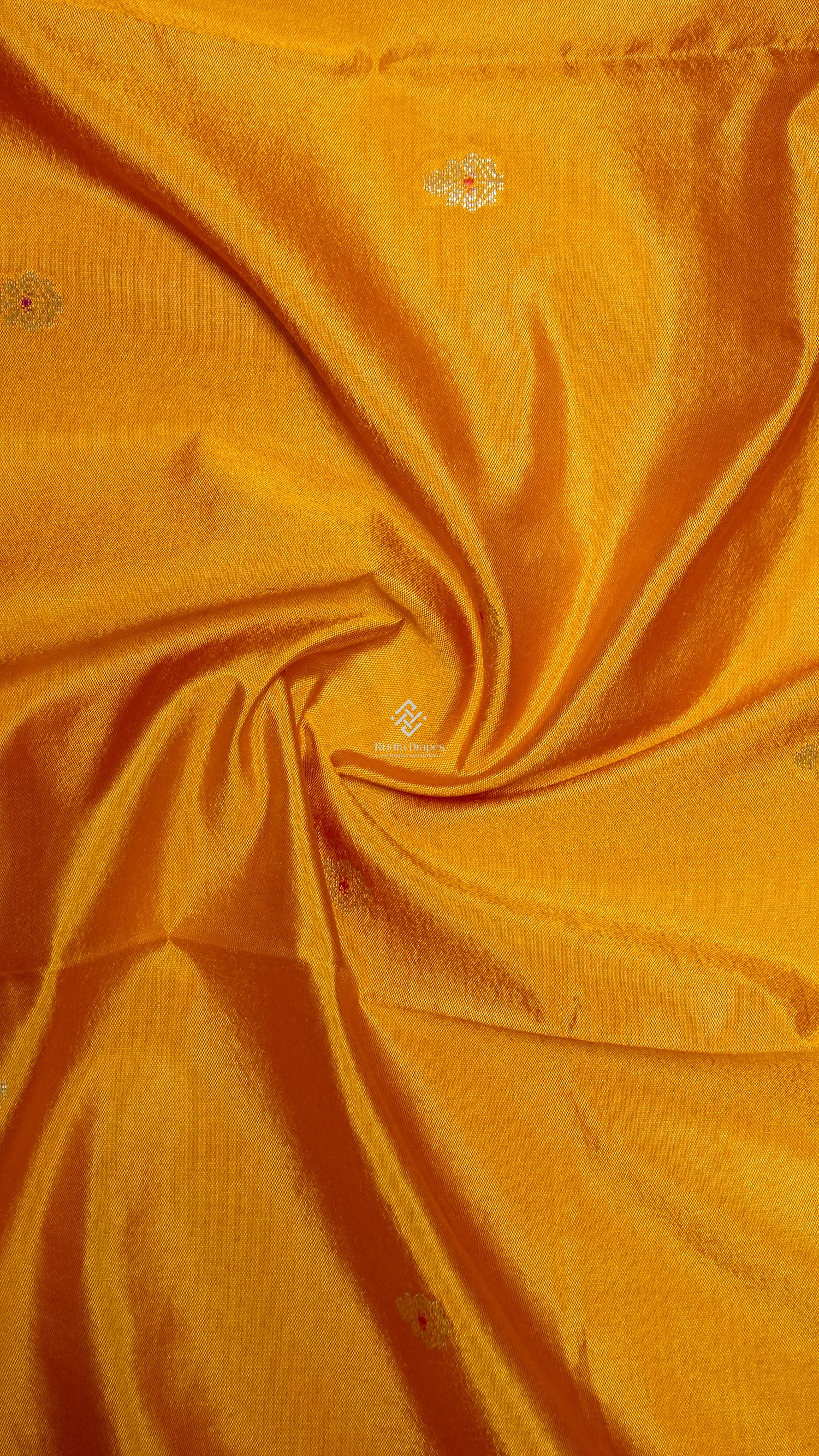 Mustard Korean Silk Saree