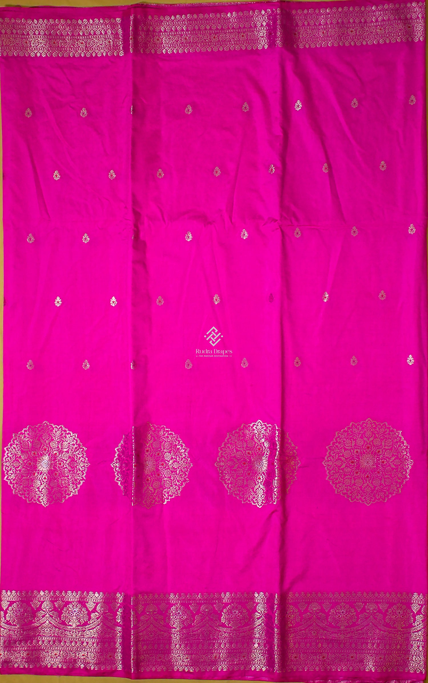 Pink Korean Silk Saree