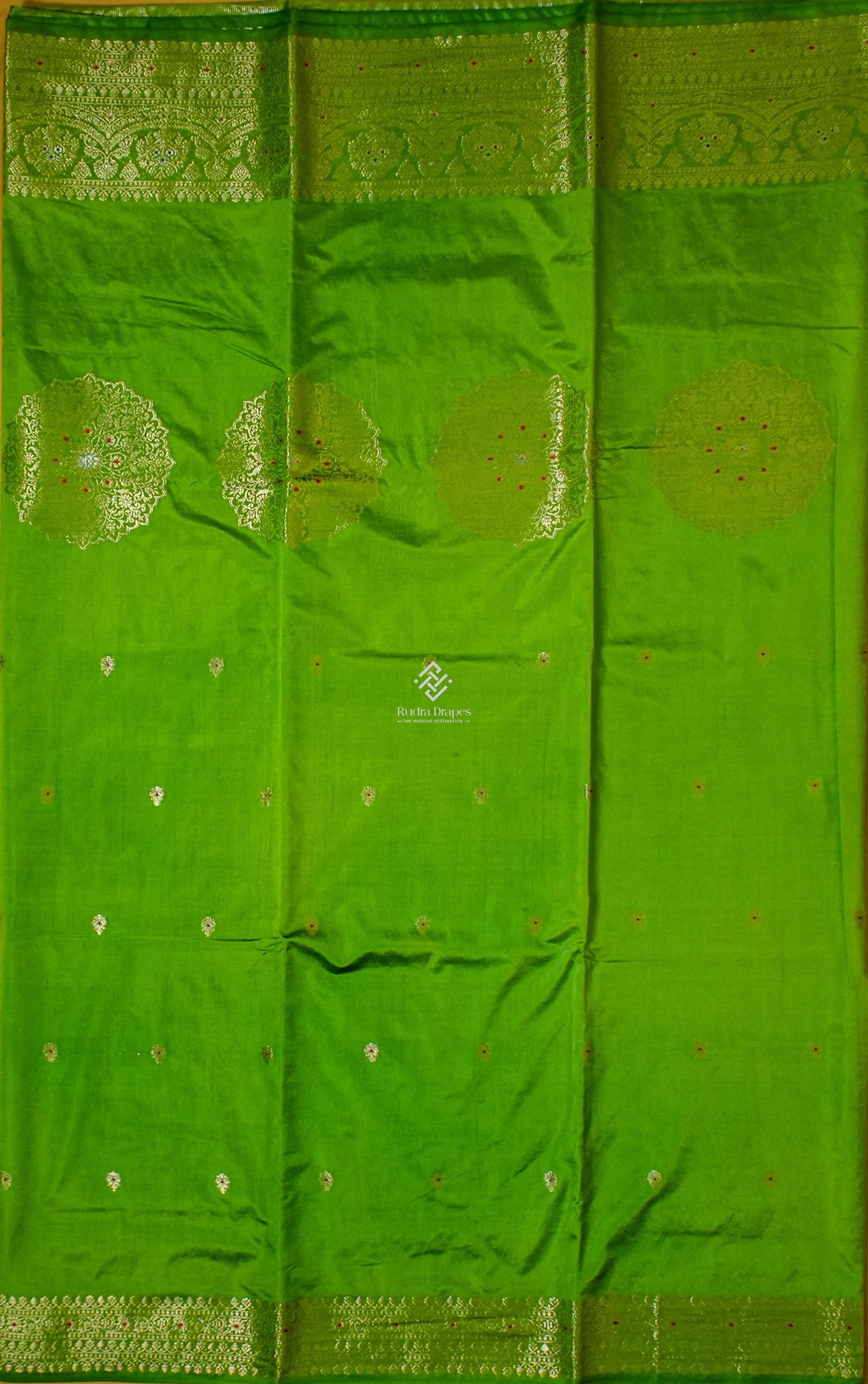 Green Korean Silk Saree