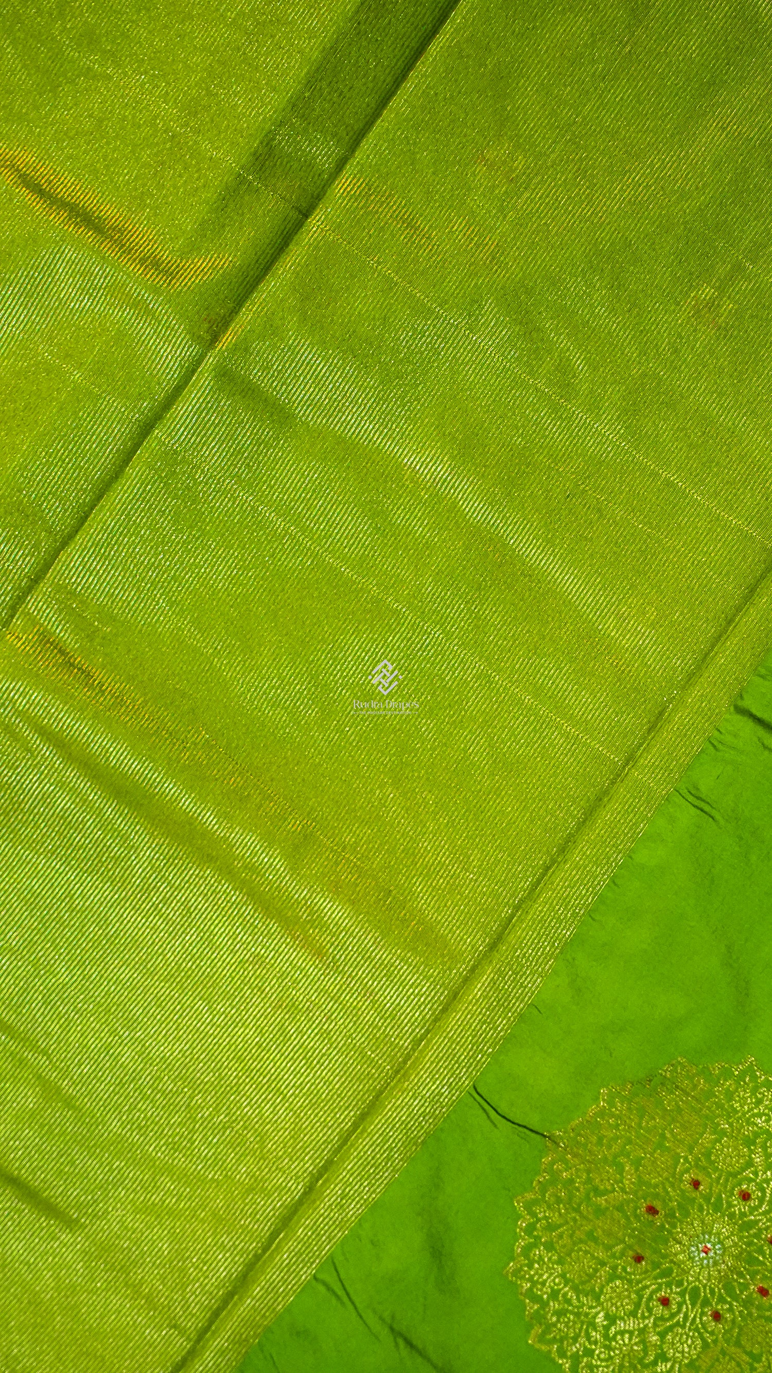 Green Korean Silk Saree