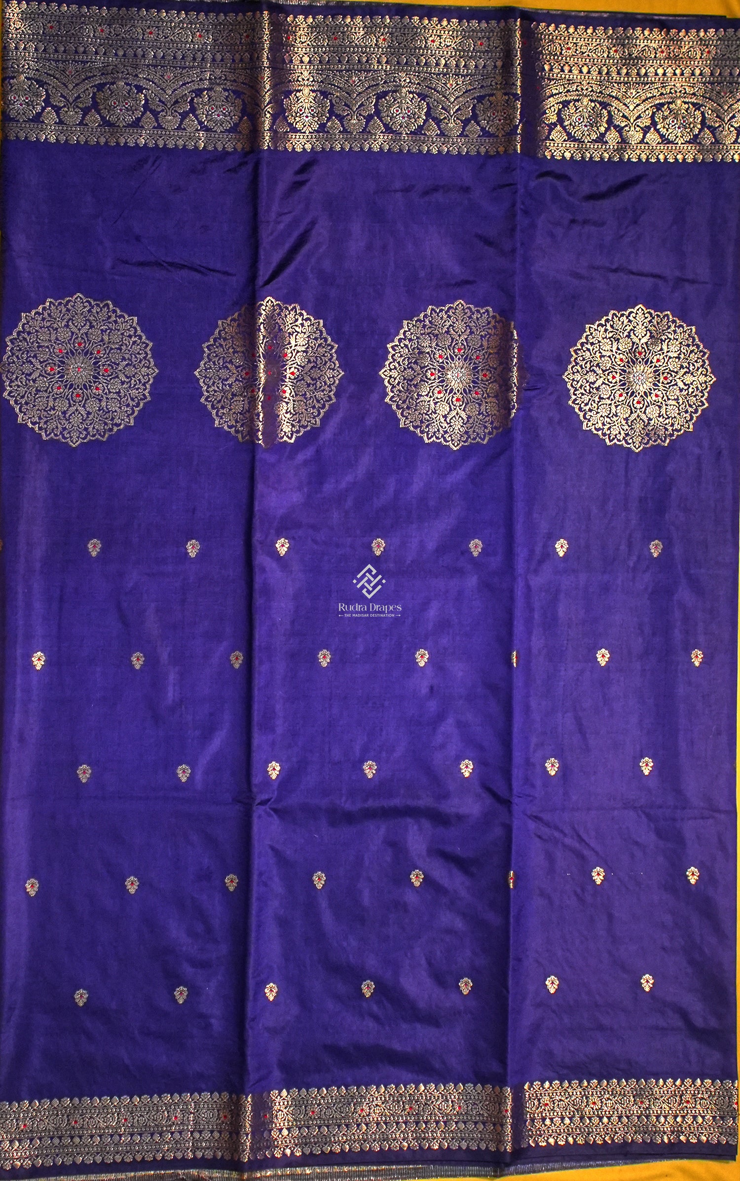 Royal Blue Korean Silk Saree