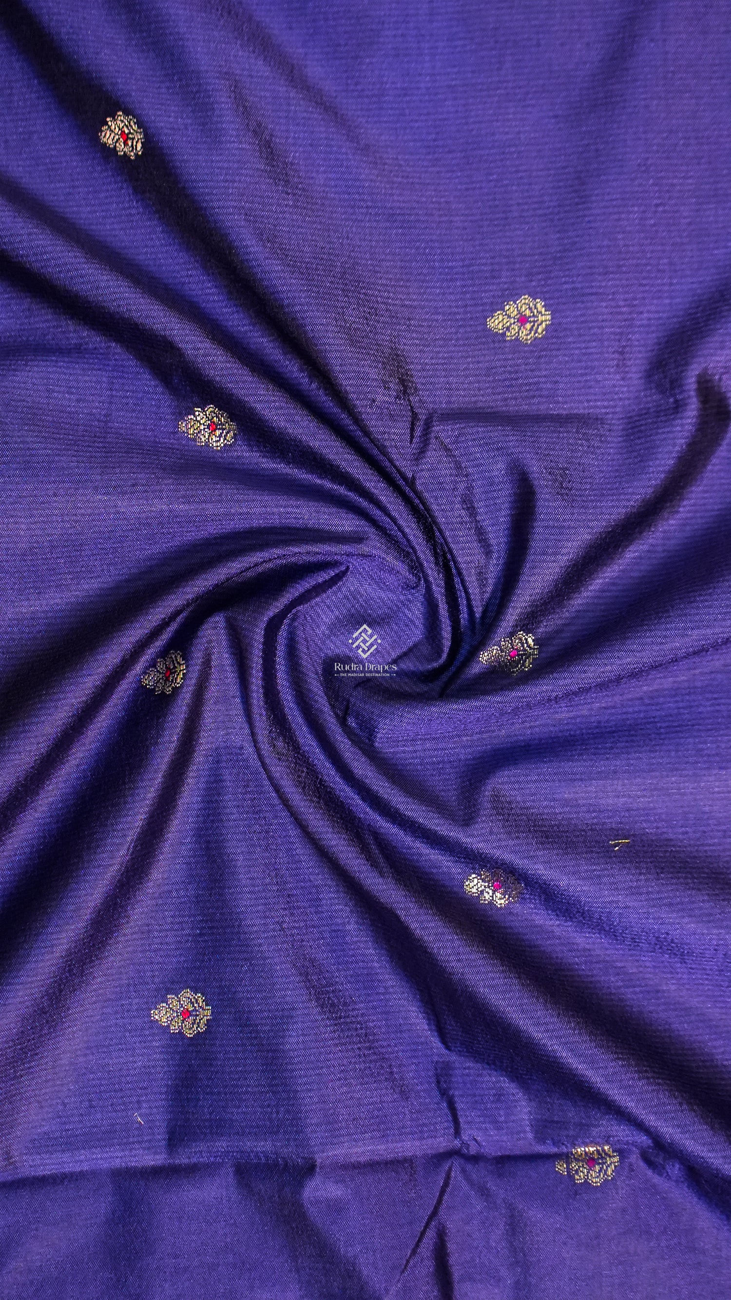 Royal Blue Korean Silk Saree
