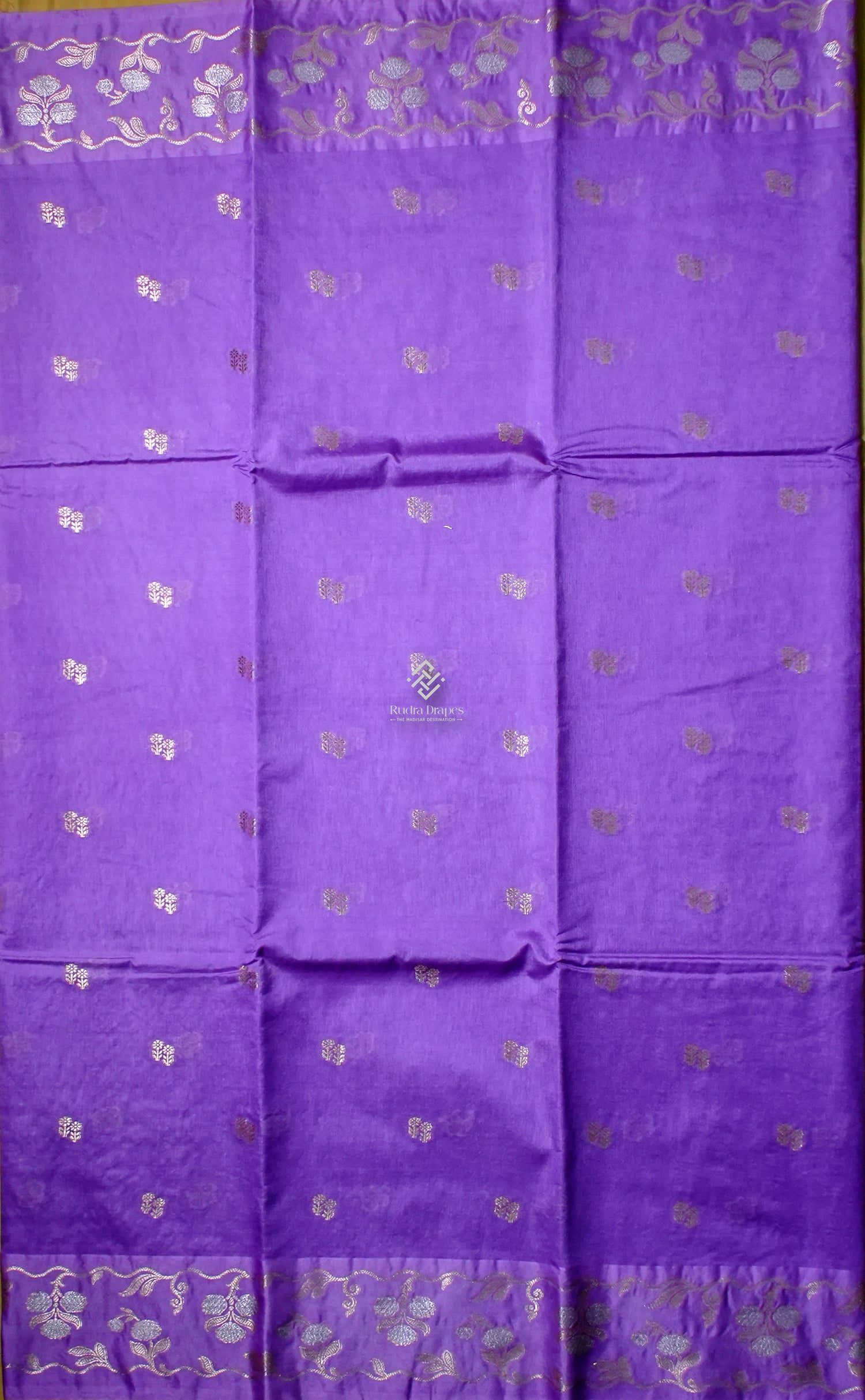 Purple Russian Mango Silk Saree