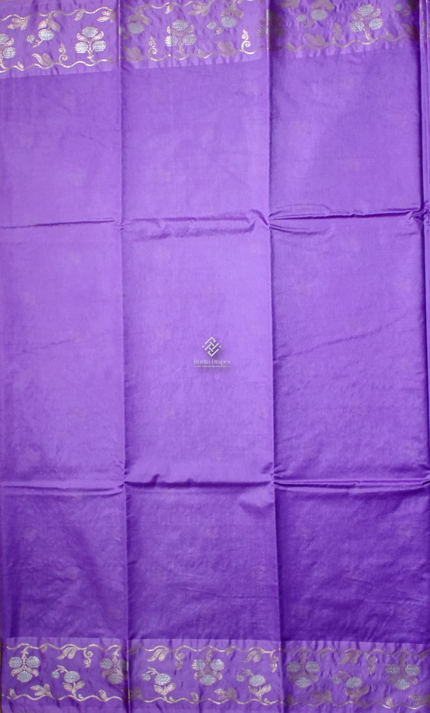 Purple Russian Mango Silk Saree