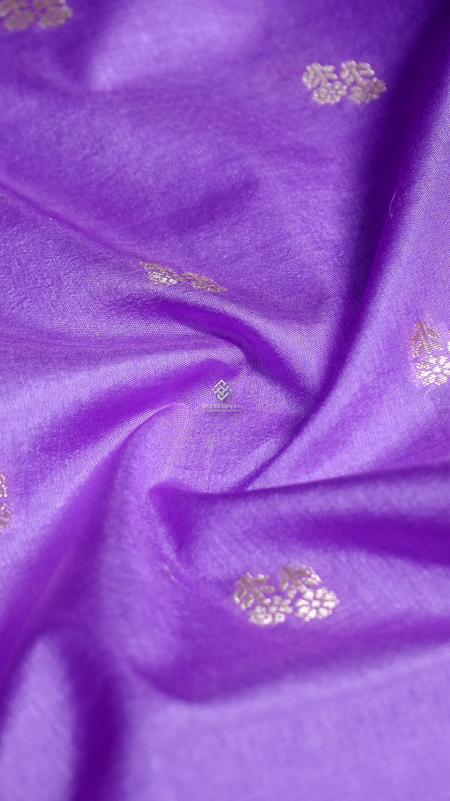 Purple Russian Mango Silk Saree