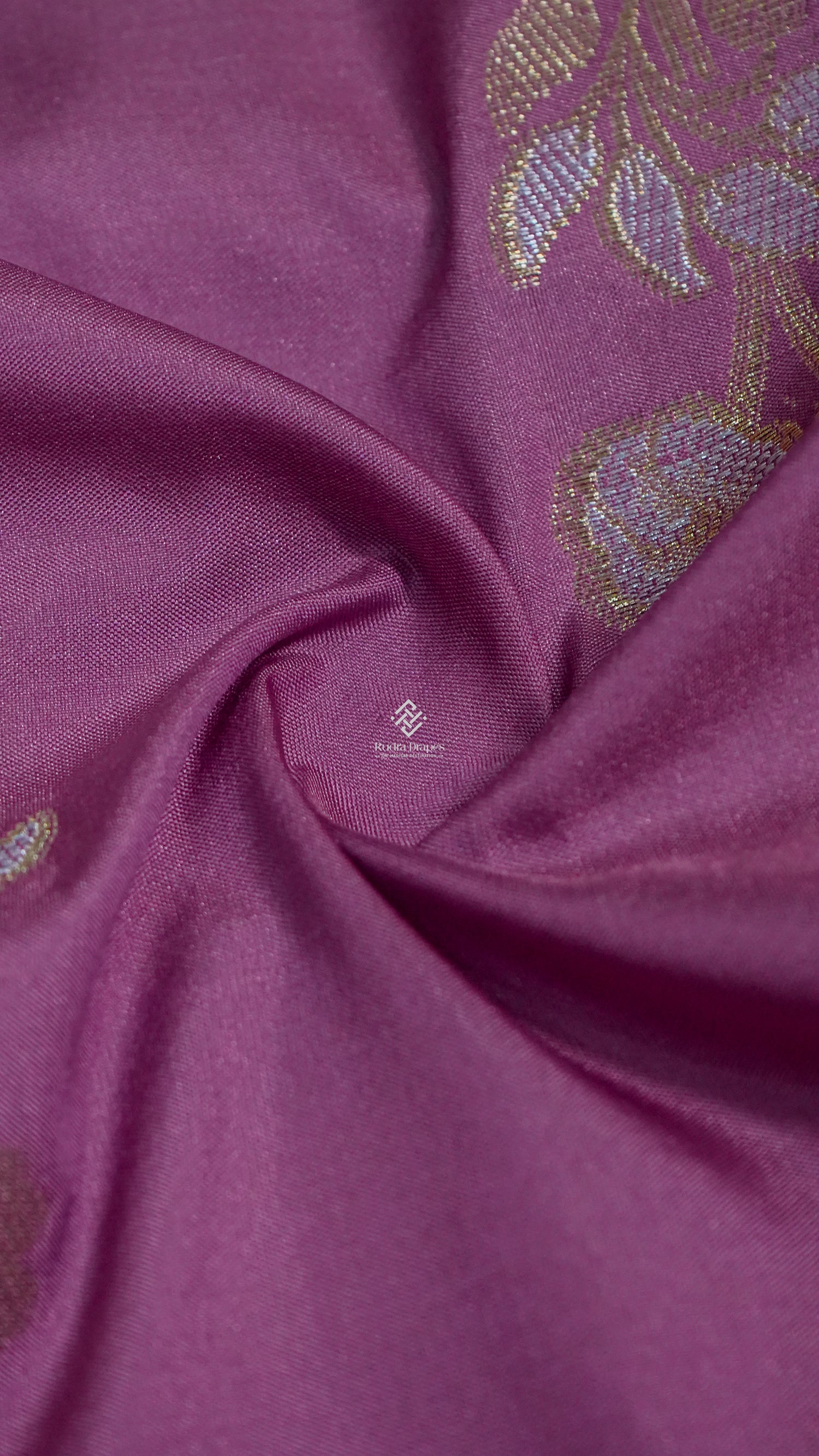 Mauve Russian Katan Silk Saree