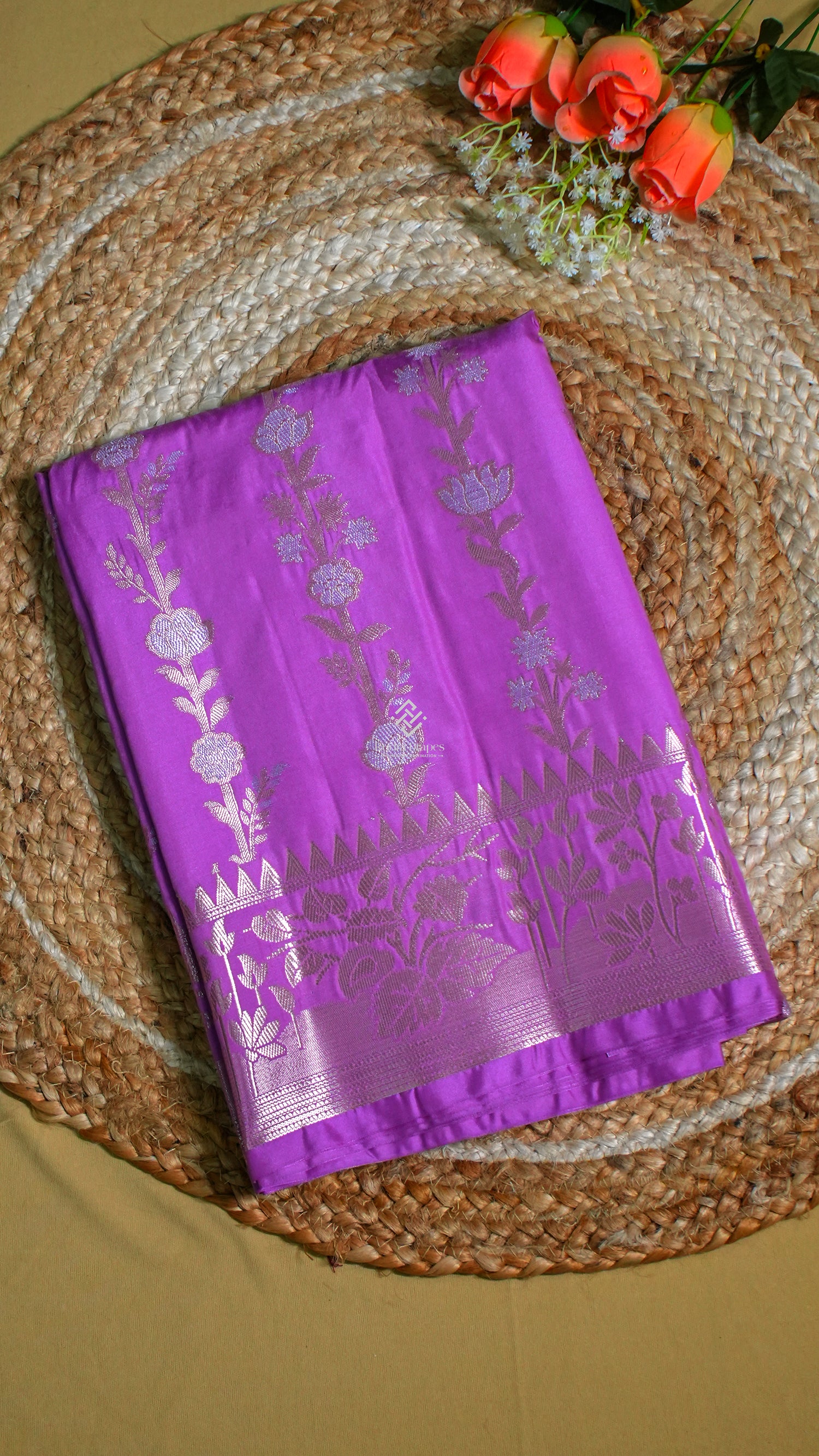 Royal Purple Russian Katan Silk Saree