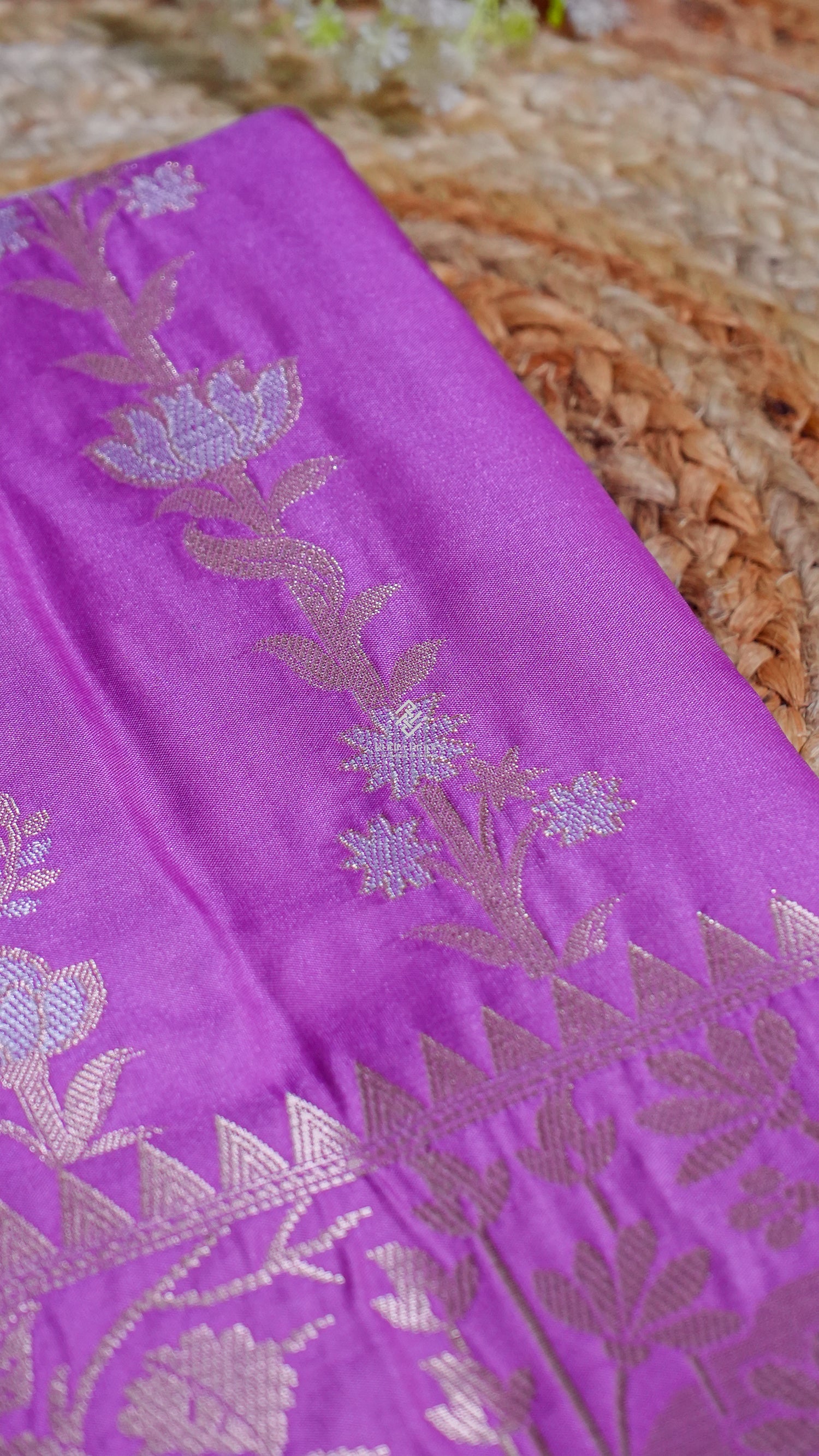 Royal Purple Russian Katan Silk Saree