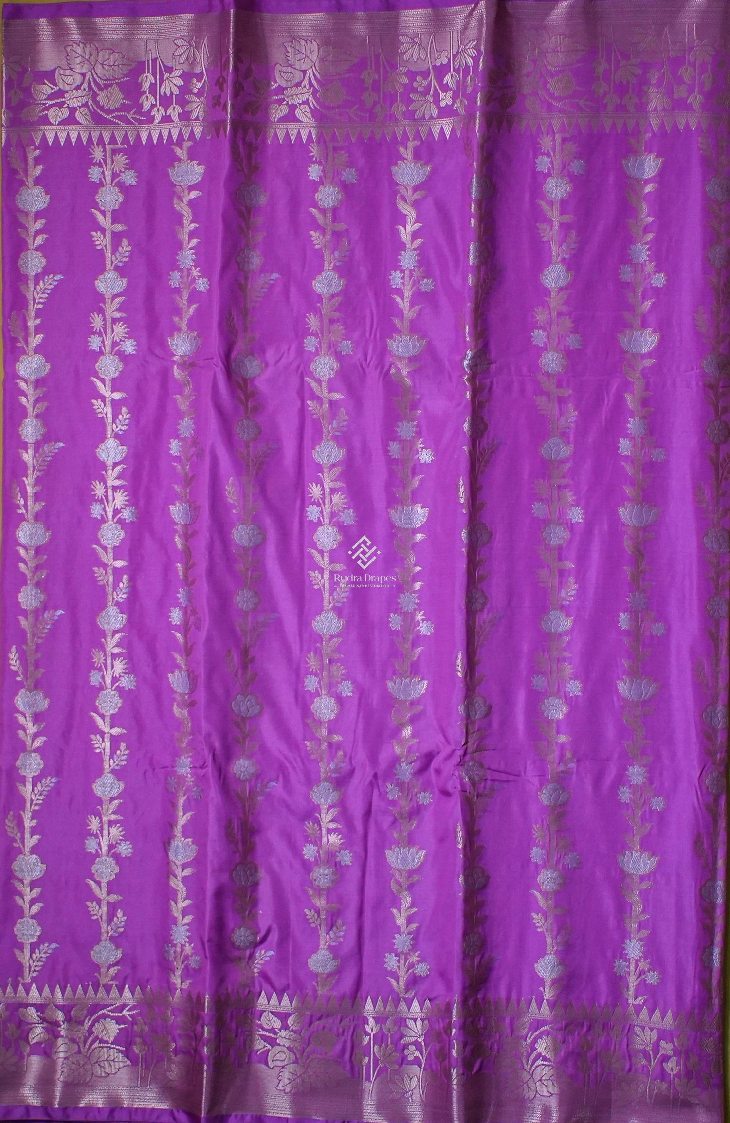 Royal Purple Russian Katan Silk Saree