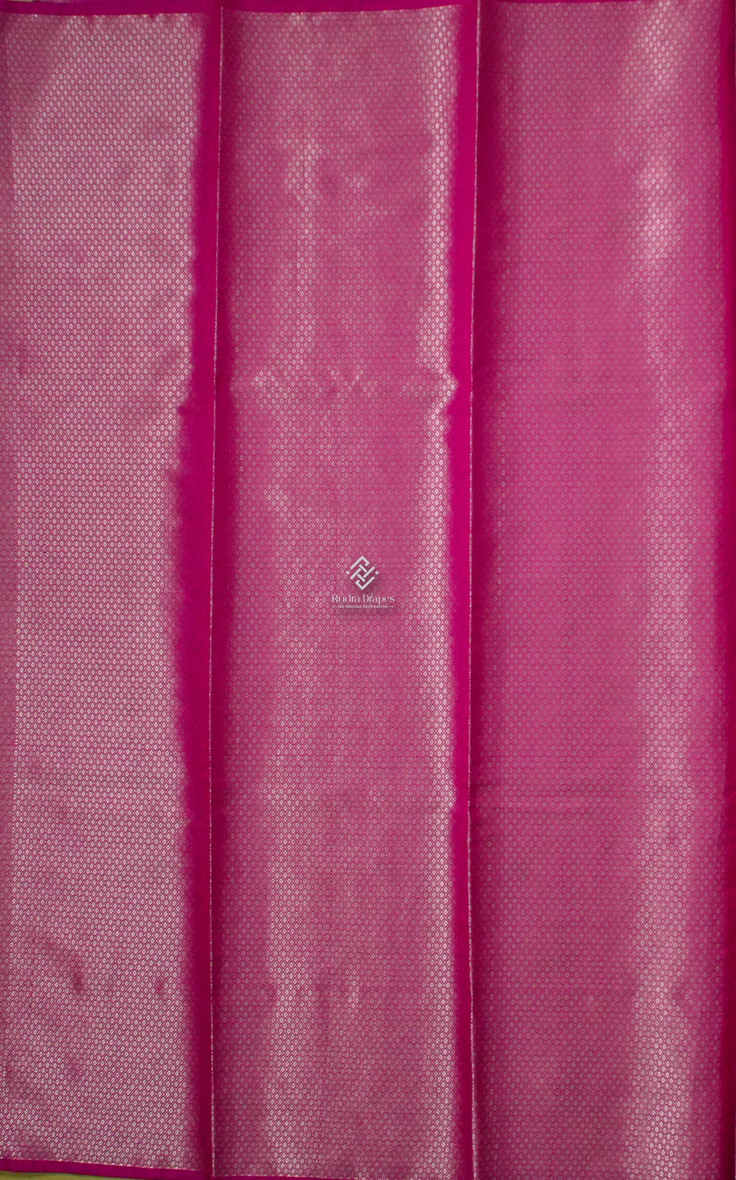 Hot Pink Russian Silk Saree
